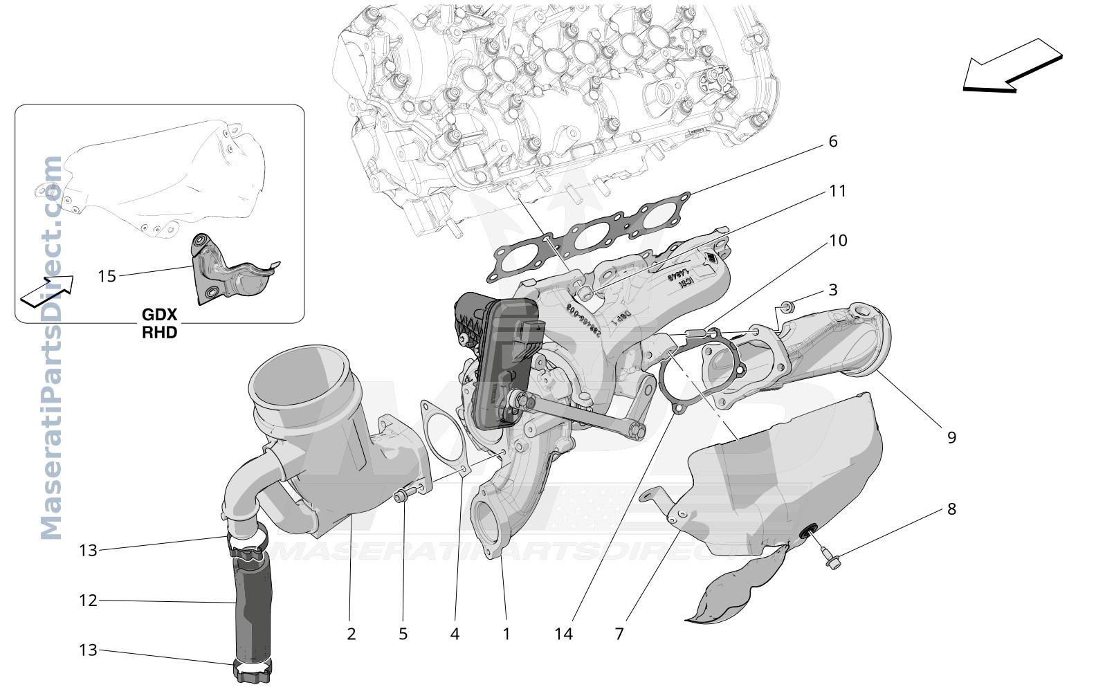 01.30 - 2 - TURBOCHARGING SYSTEM: EQUIPMENTS Diagram