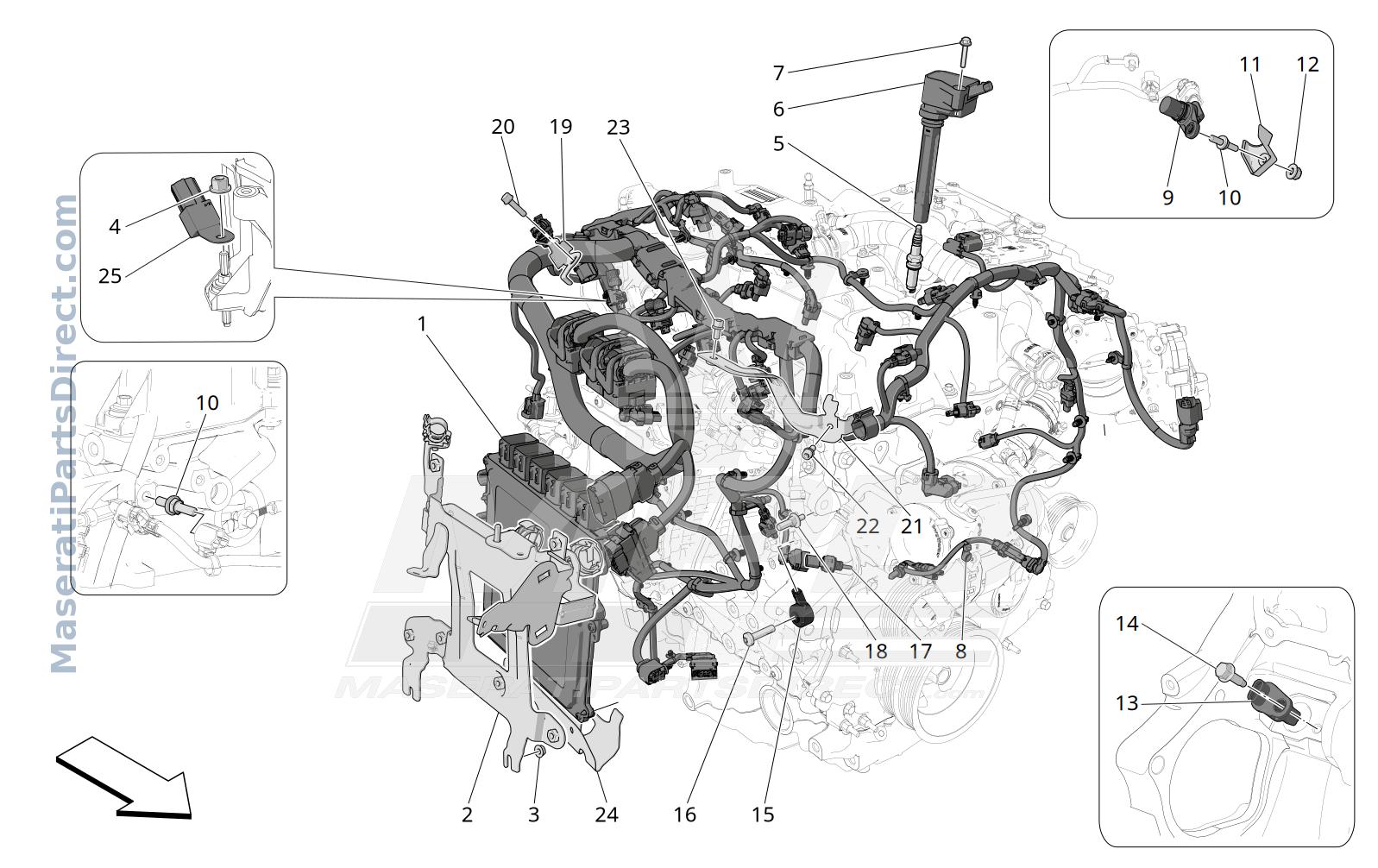 01.90 - 1 - ELECTRONIC CONTROL: INJECTION AND ENGINE TIMING CONTROL Diagram