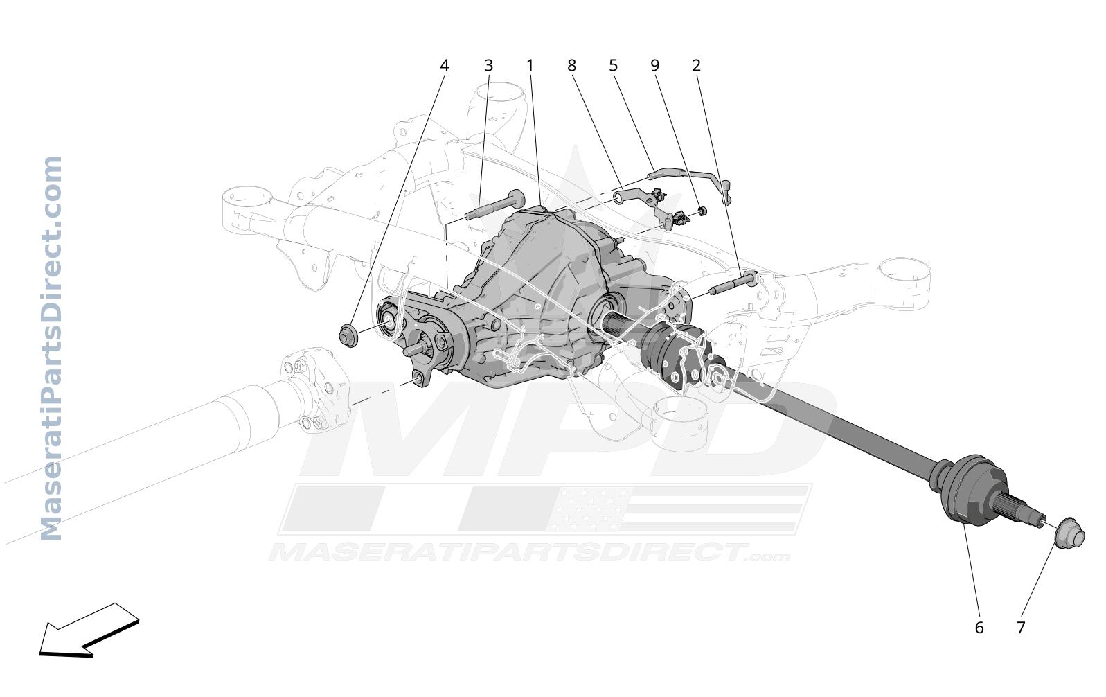 03.21 - 1 - DIFFERENTIAL AND REAR AXLE SHAFTS Diagram