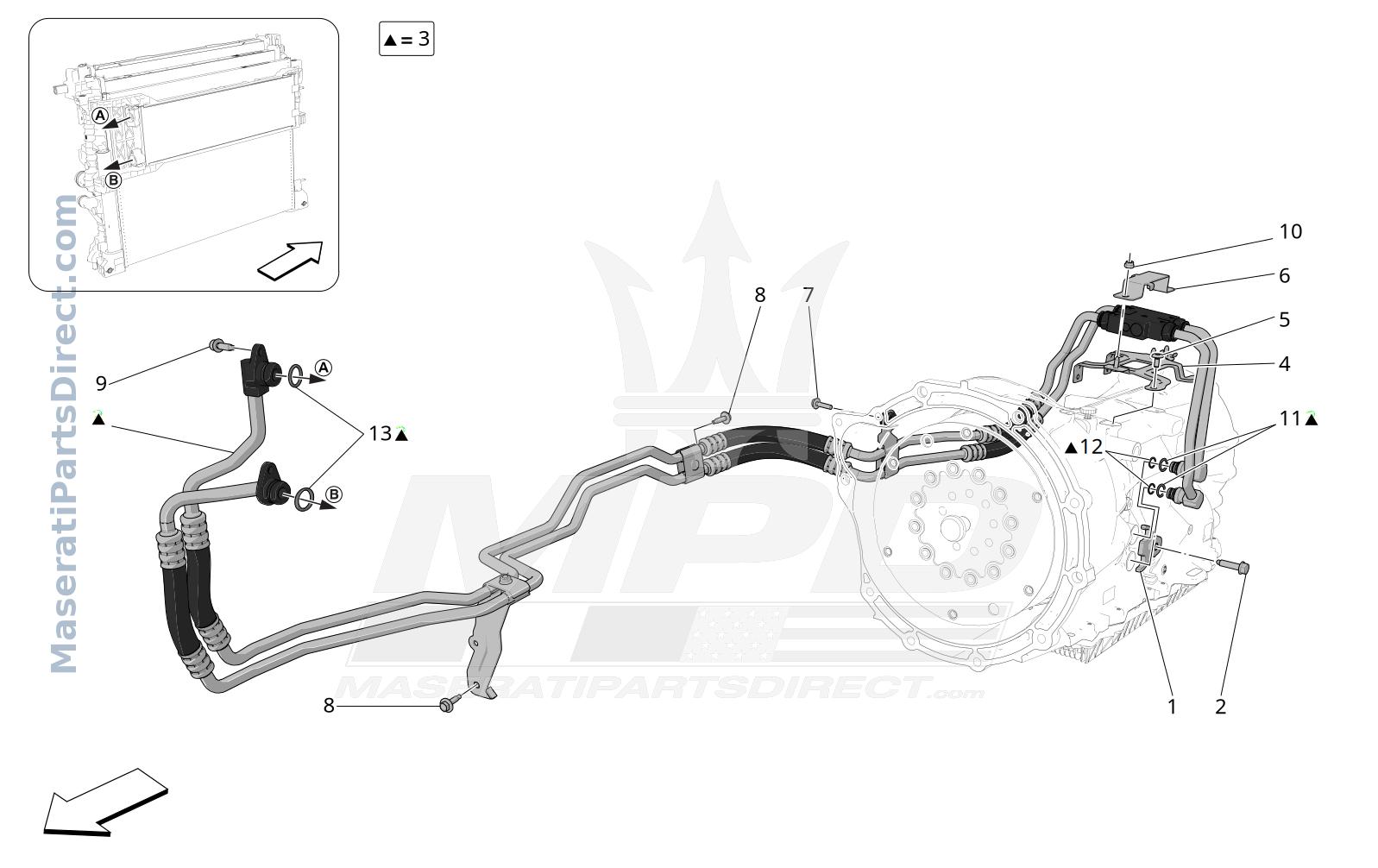 03.50 - 1 - LUBRICATION AND GEARBOX OIL COOLING Diagram