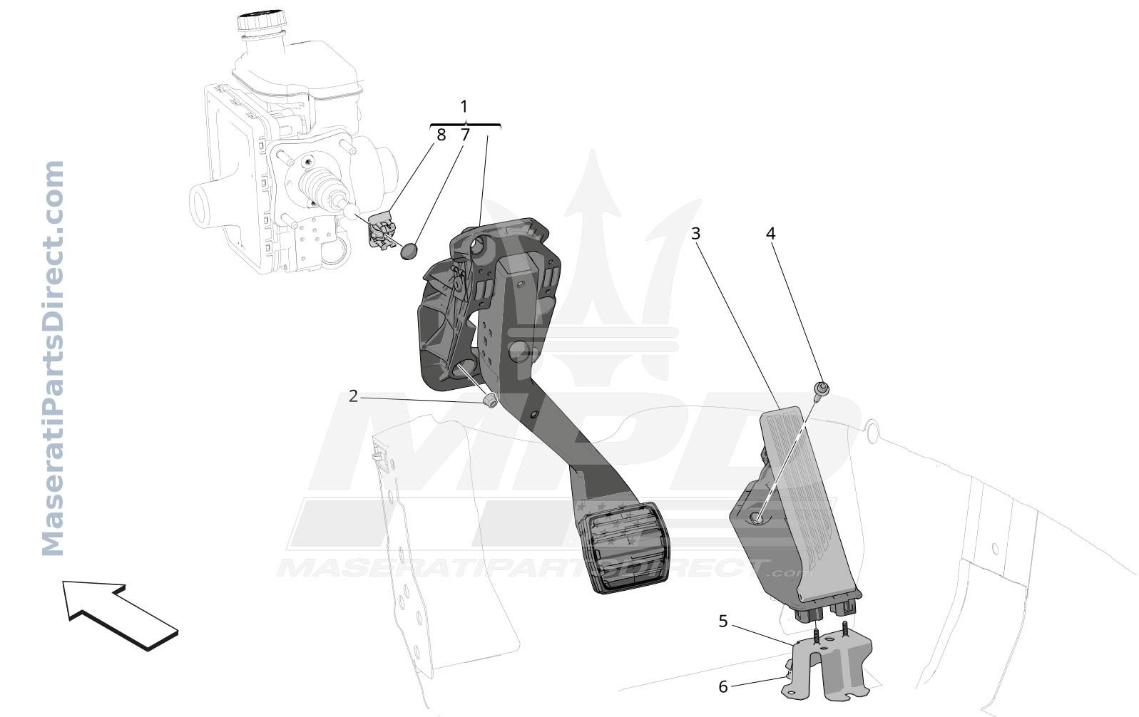 05.20 - 1 - COMPLETE PEDAL BOARD UNIT Diagram