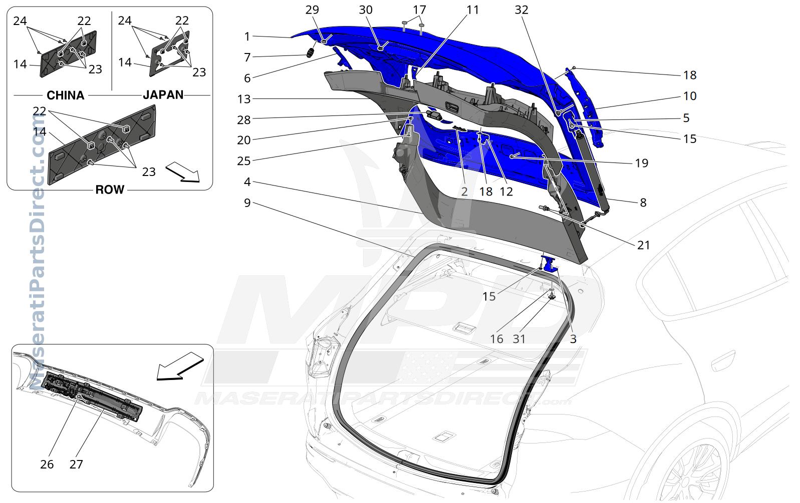 09.25 - 1 - REAR LIFTGATE Diagram