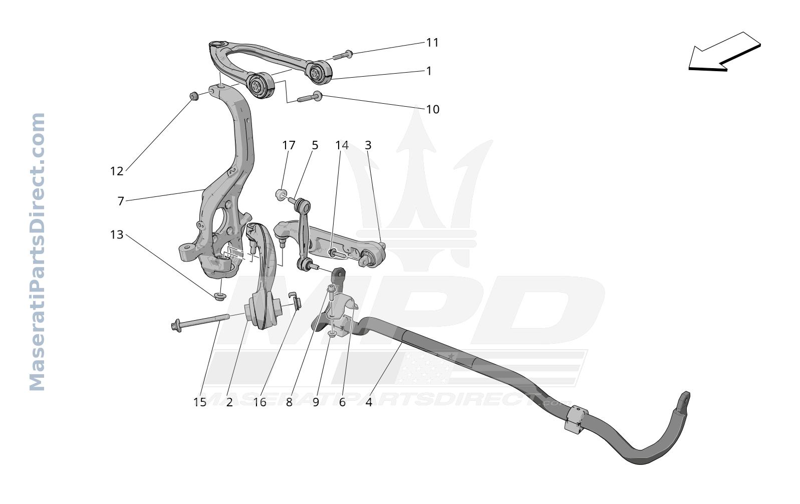 06.10 - 1 - FRONT SUSPENSION Diagram