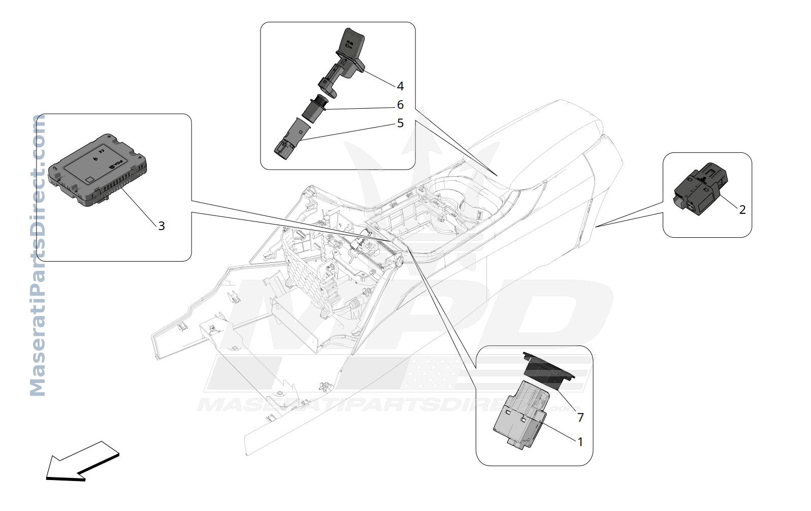 08.51 - 1 - CENTRE CONSOLE DEVICES Diagram