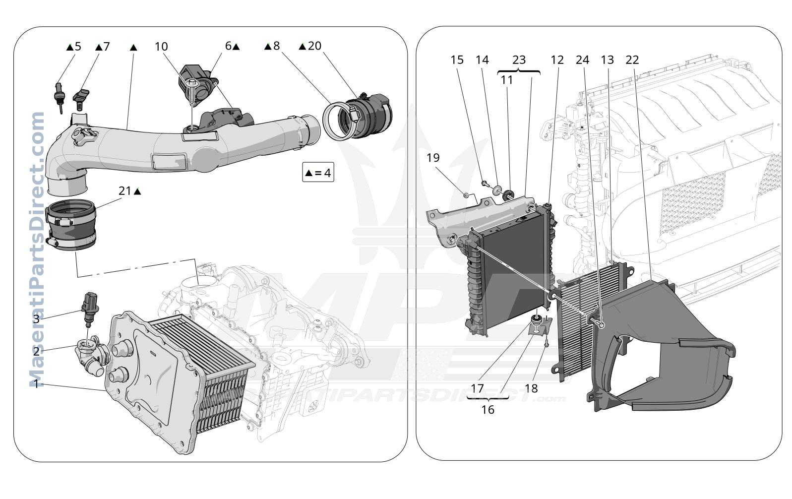 01.32 - 1 - INTERCOOLER SYSTEM Diagram