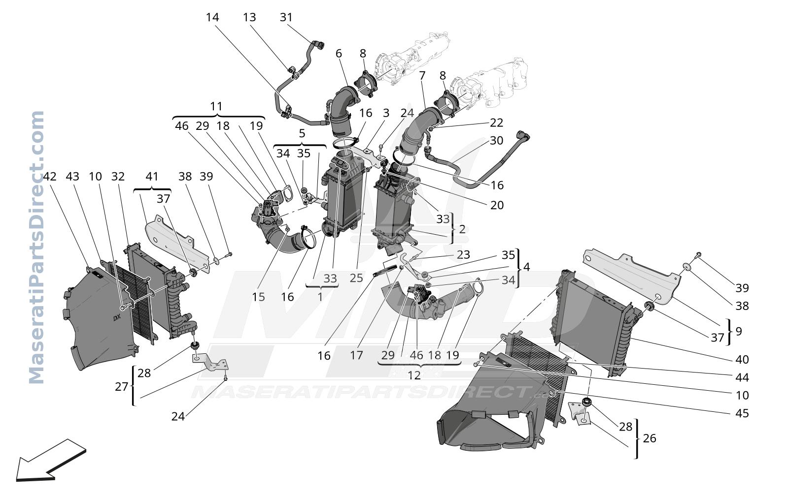 01.32 - 2 - INTERCOOLER SYSTEM Diagram