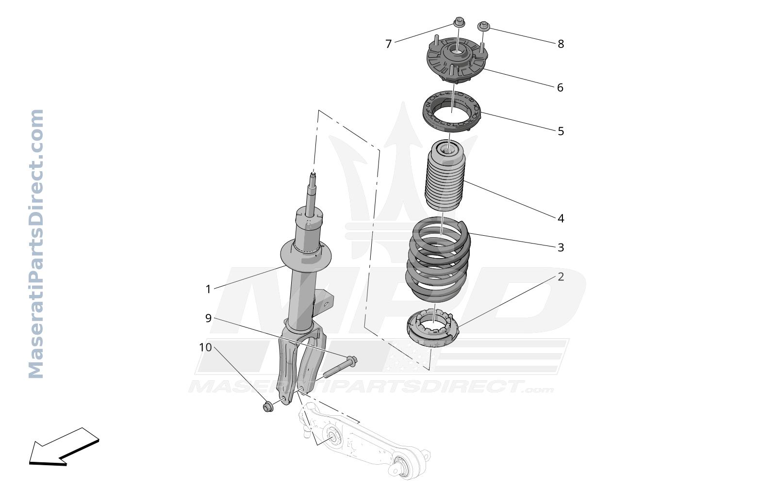 06.11 - 1 - FRONT SHOCK ABSORBER DEVICES Diagram