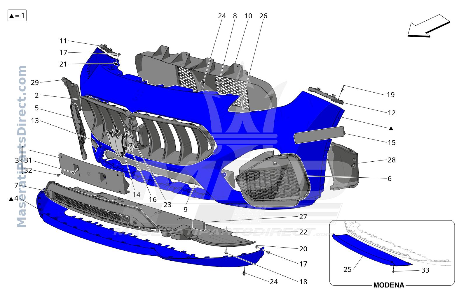 09.10 - 1 - FRONT BUMPER Diagram