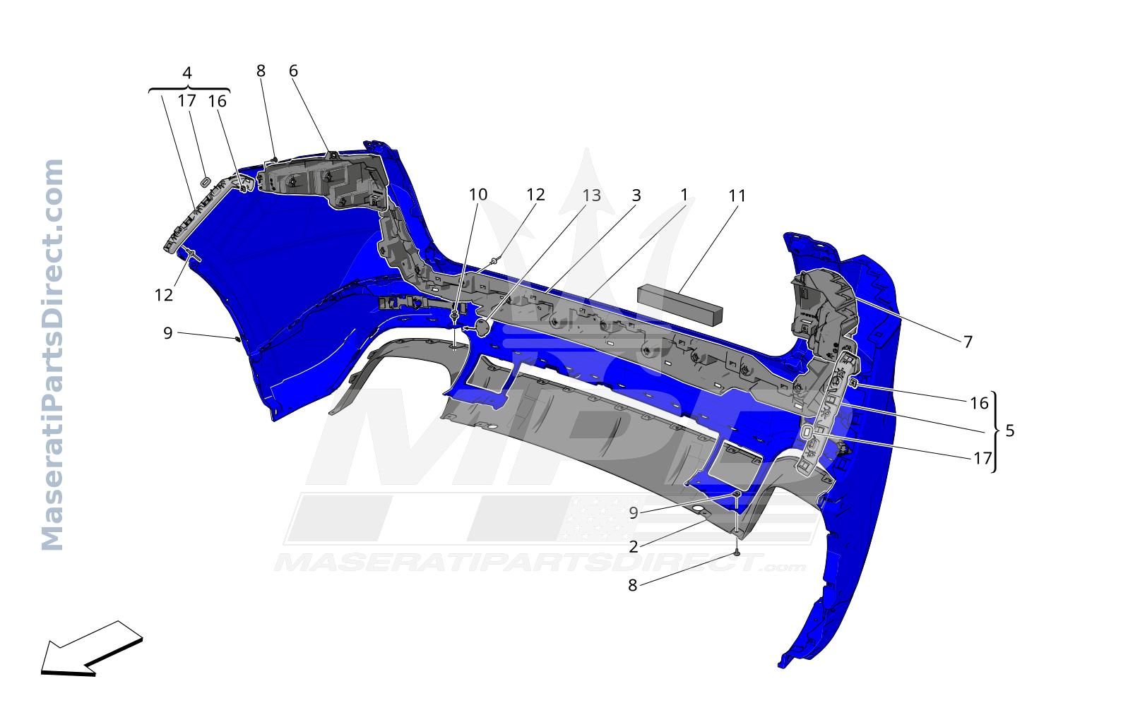 09.11 - 1 - REAR BUMPER Diagram