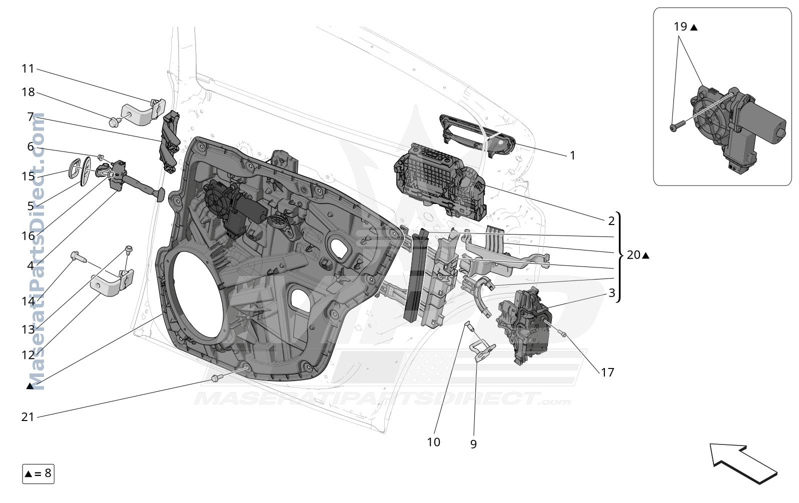 09.33 - 1 - REAR DOORS: MECHANISMS Diagram