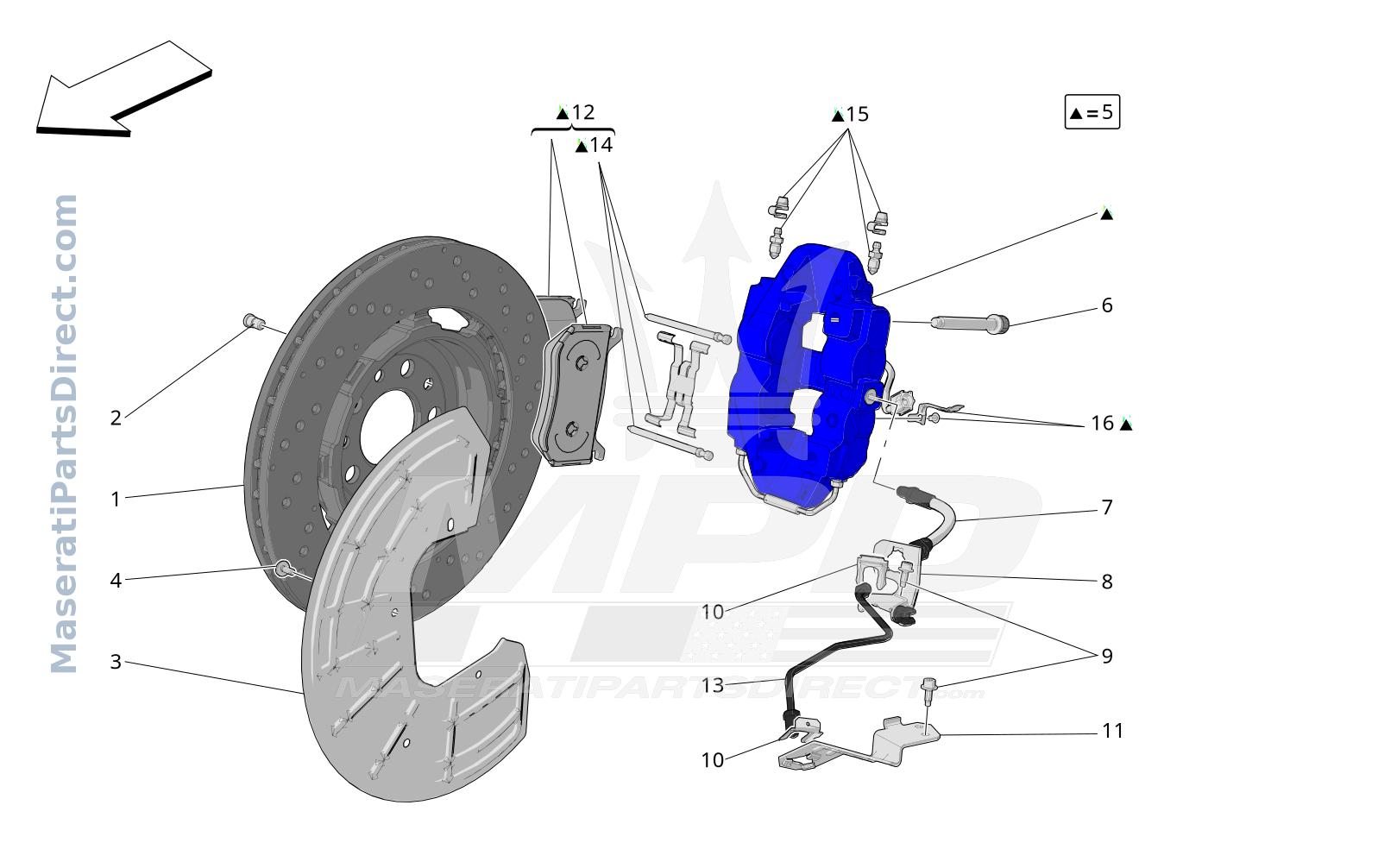 04.11 - 3 - BRAKING DEVICES ON REAR WHEELS Diagram