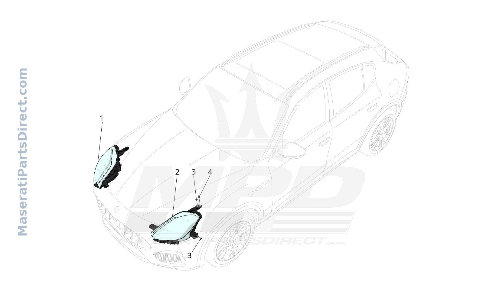 08.30 - 1 - HEADLIGHT CLUSTERS Diagram