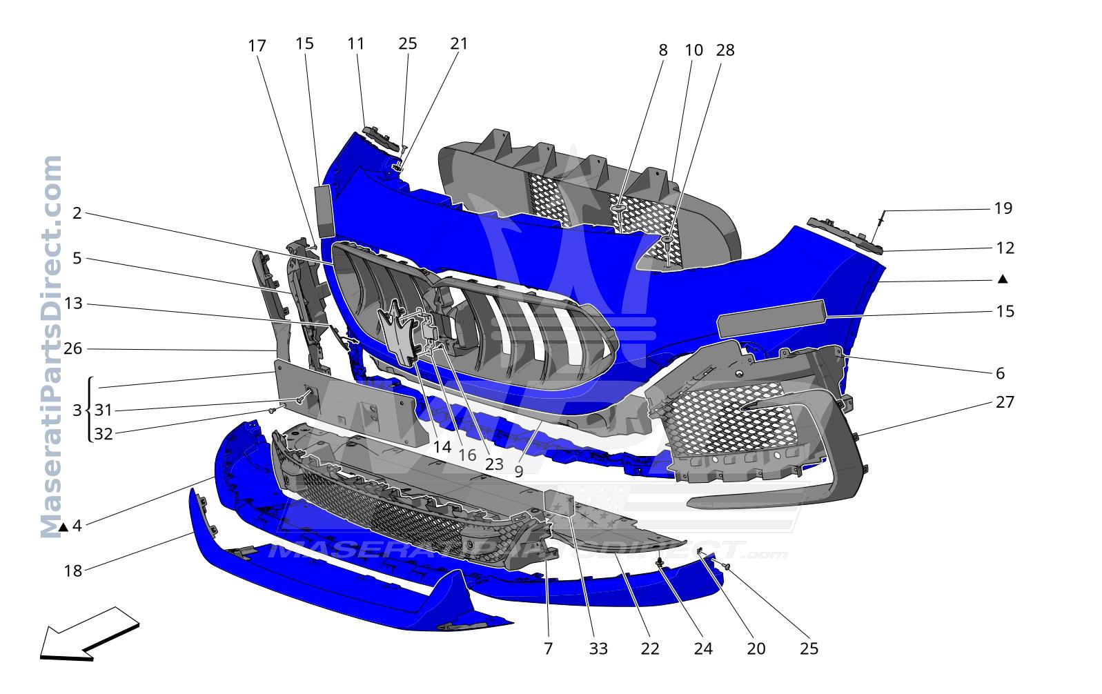 09.10 - 2 - FRONT BUMPER Diagram