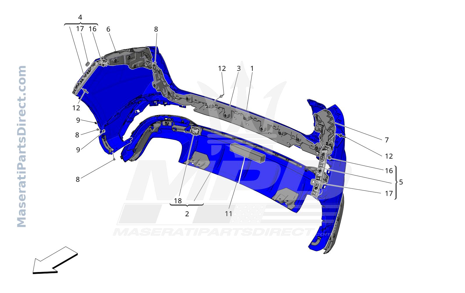 09.11 - 2 - REAR BUMPER Diagram