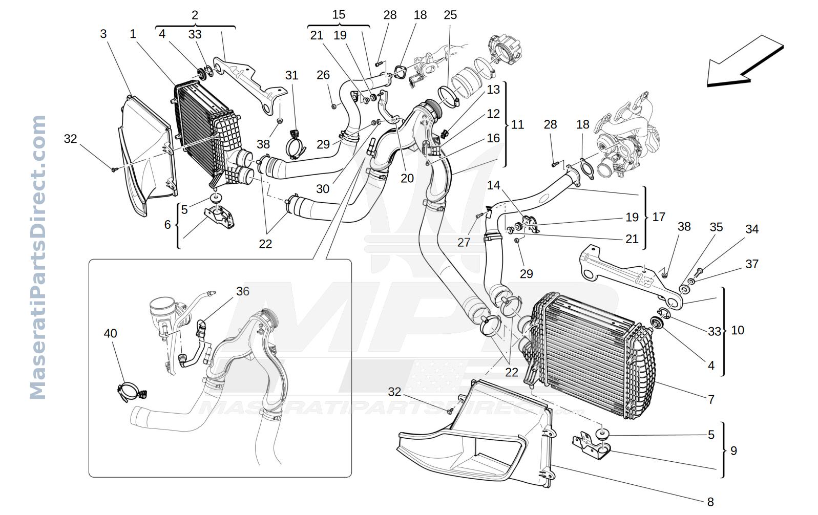 01.32 - 2 - INTERCOOLER SYSTEM Diagram