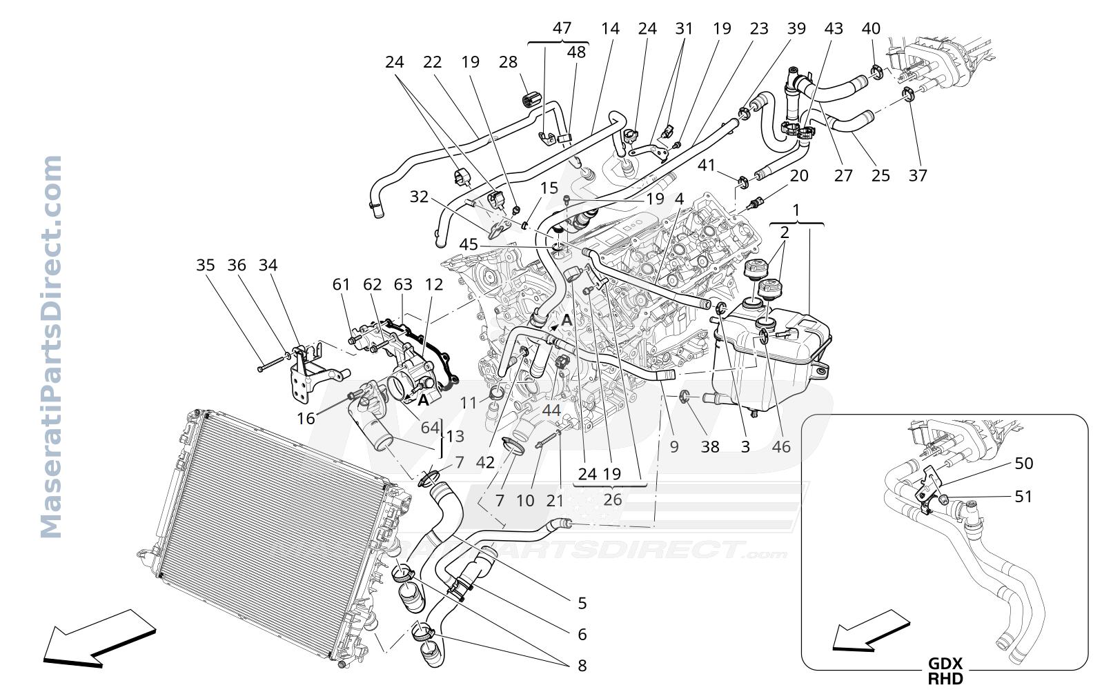 01.71 - 4 - COOLING SYSTEM: NOURICE AND LINES Diagram