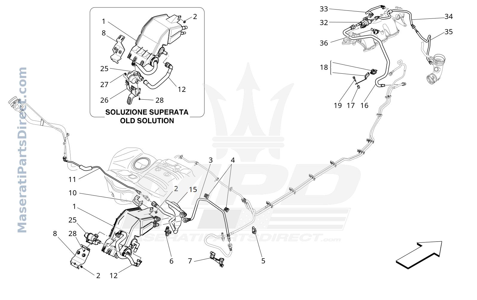 01.44 - 4 - FUEL VAPOUR RECIRCULATION SYSTEM Diagram