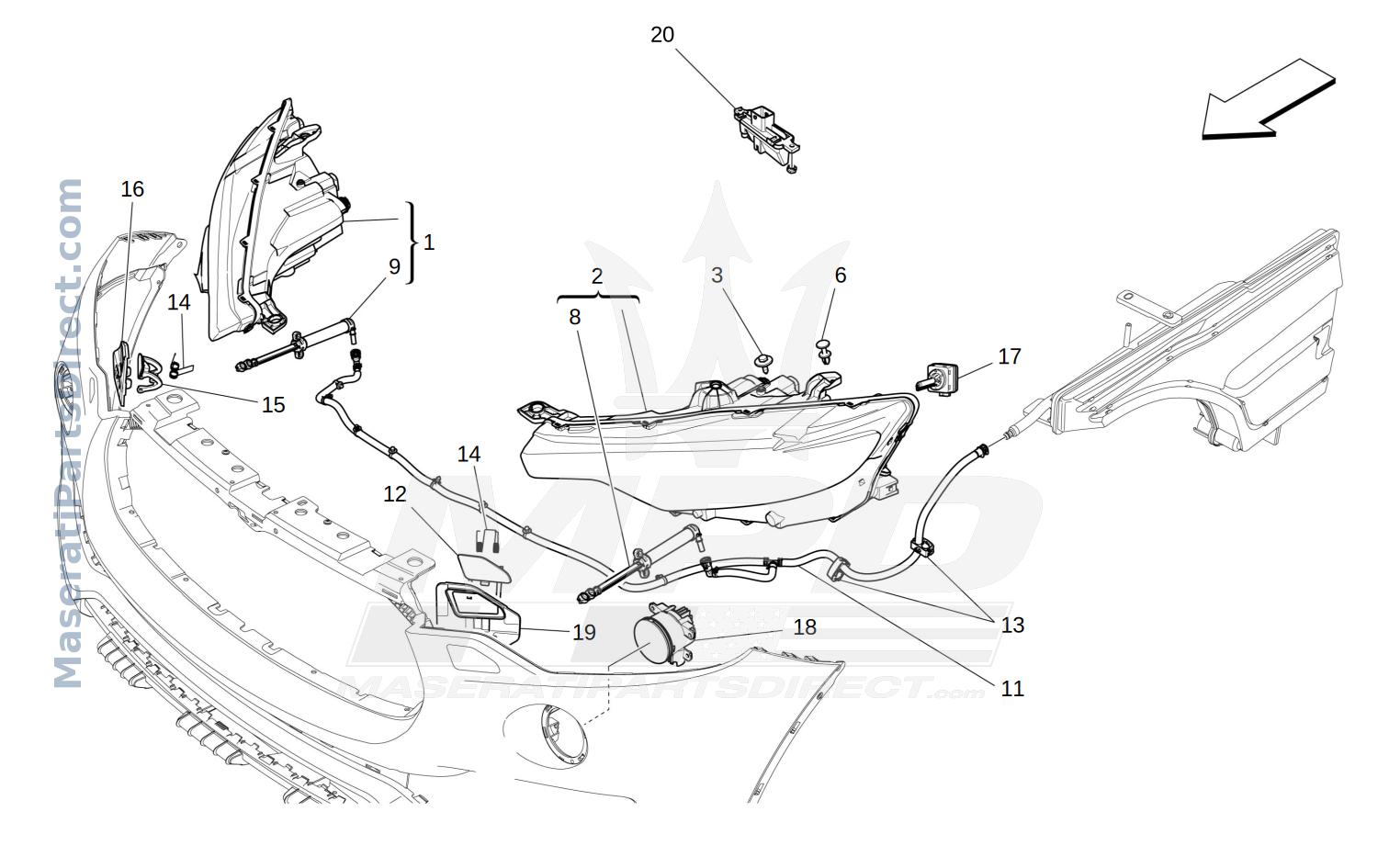 08.30 - 1 - HEADLIGHT CLUSTERS Diagram