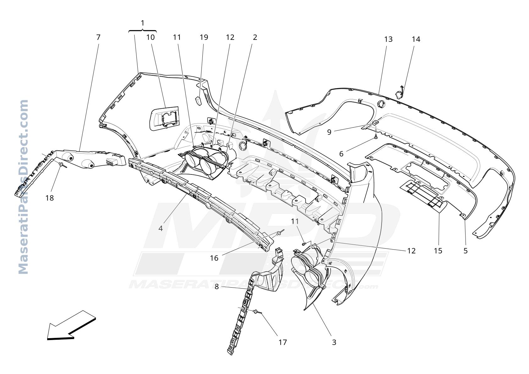 09.11 - 2 - REAR BUMPER Diagram