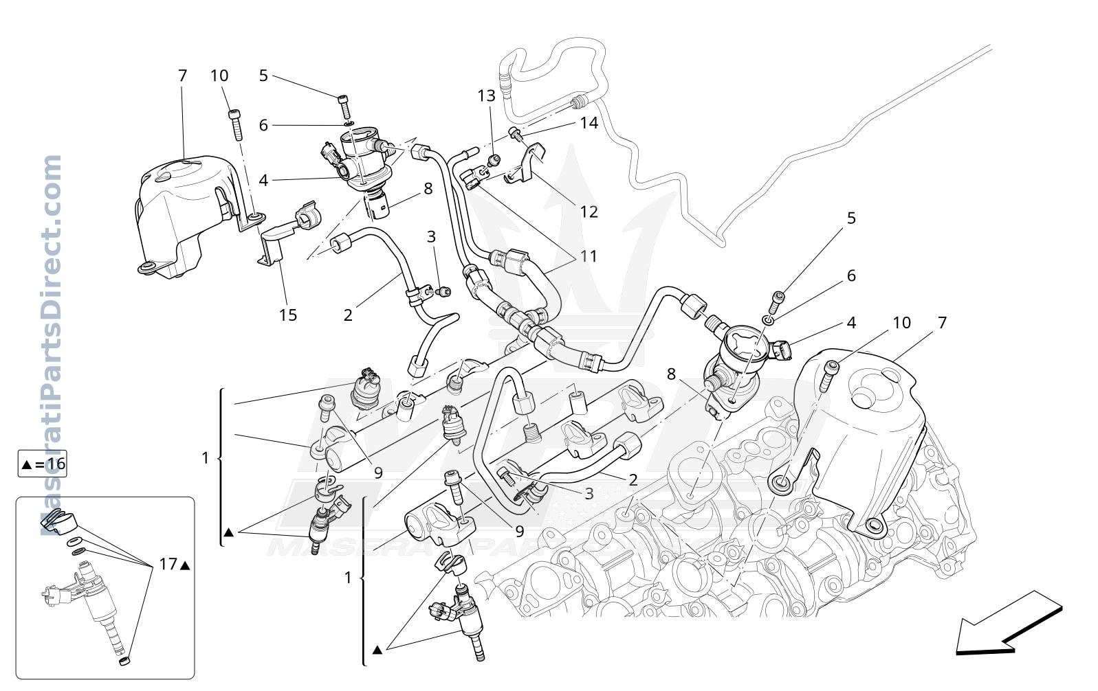 01.43 - 5 - FUEL PUMPS AND CONNECTION LINES Diagram