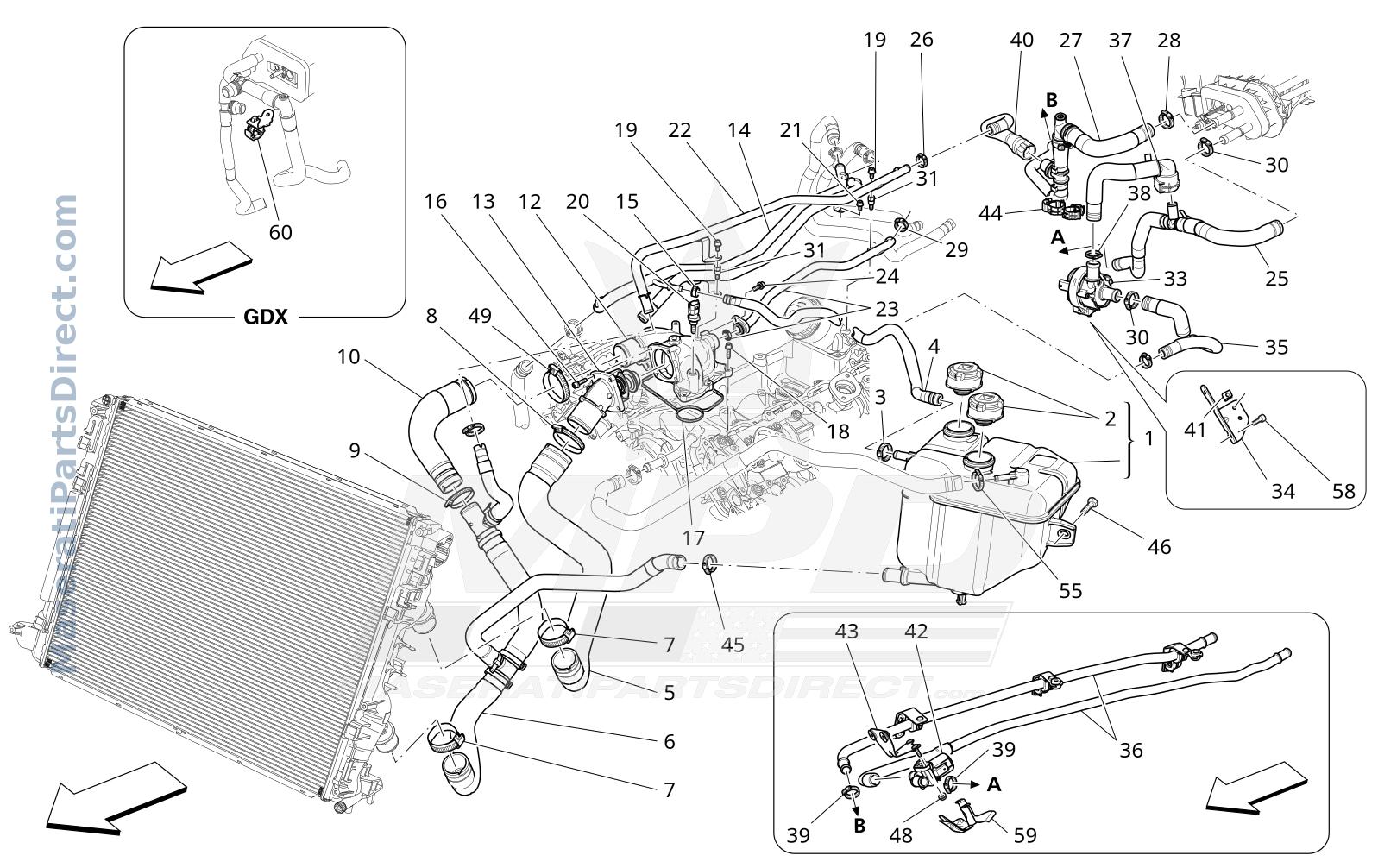 01.71 - 2 - COOLING SYSTEM: NOURICE AND LINES Diagram