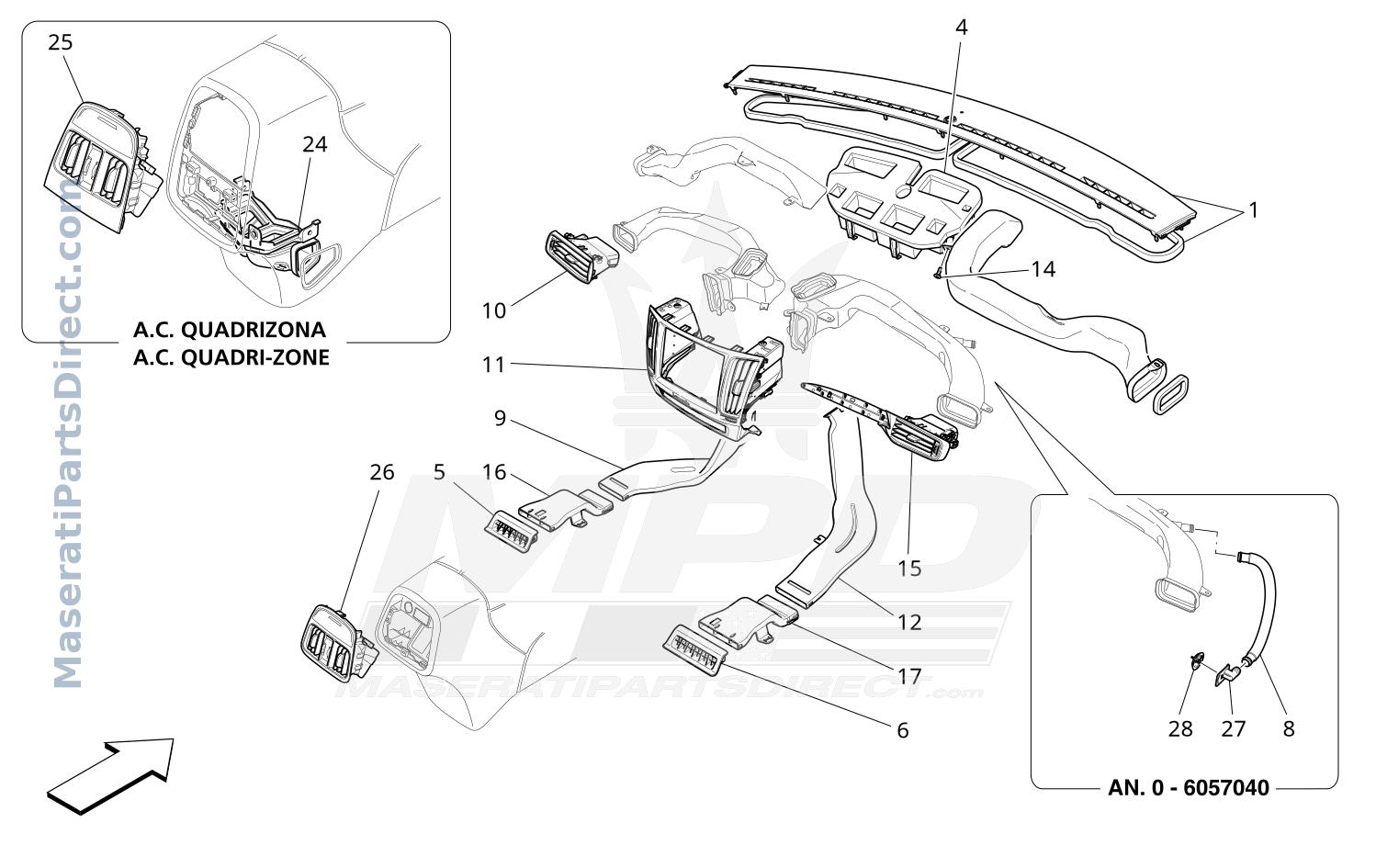 08.42 - 1 - A/C UNIT: DIFFUSION Diagram