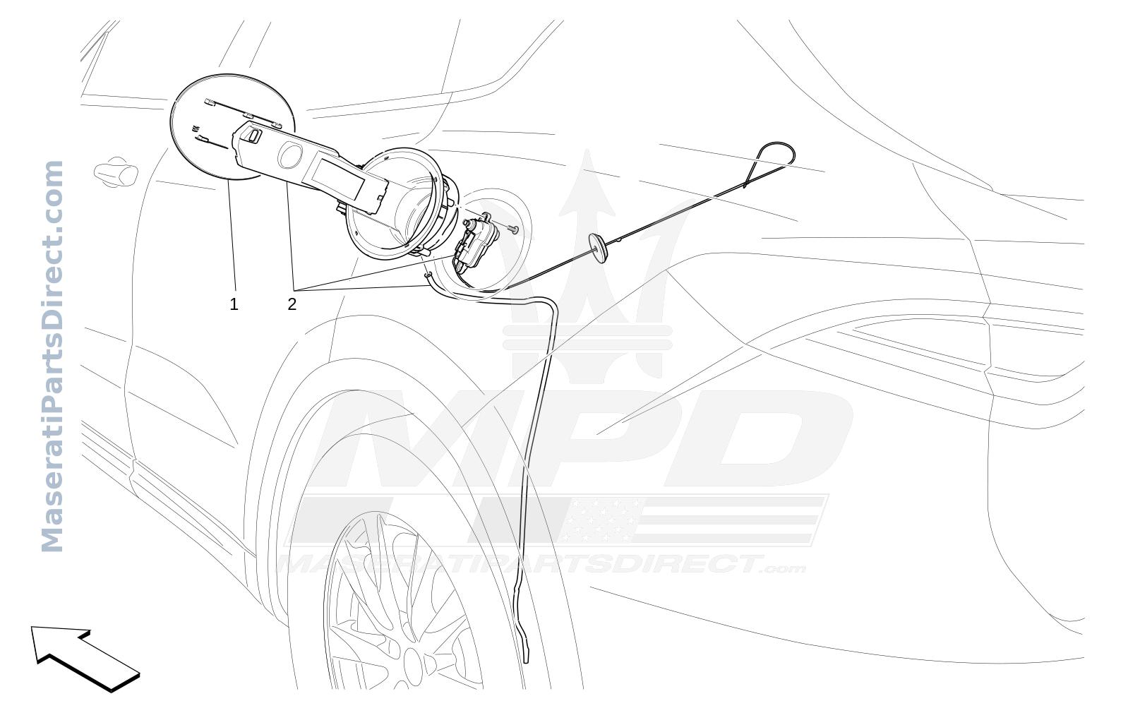 09.22 - 2 - FUEL TANK DOOR AND CONTROLS Diagram