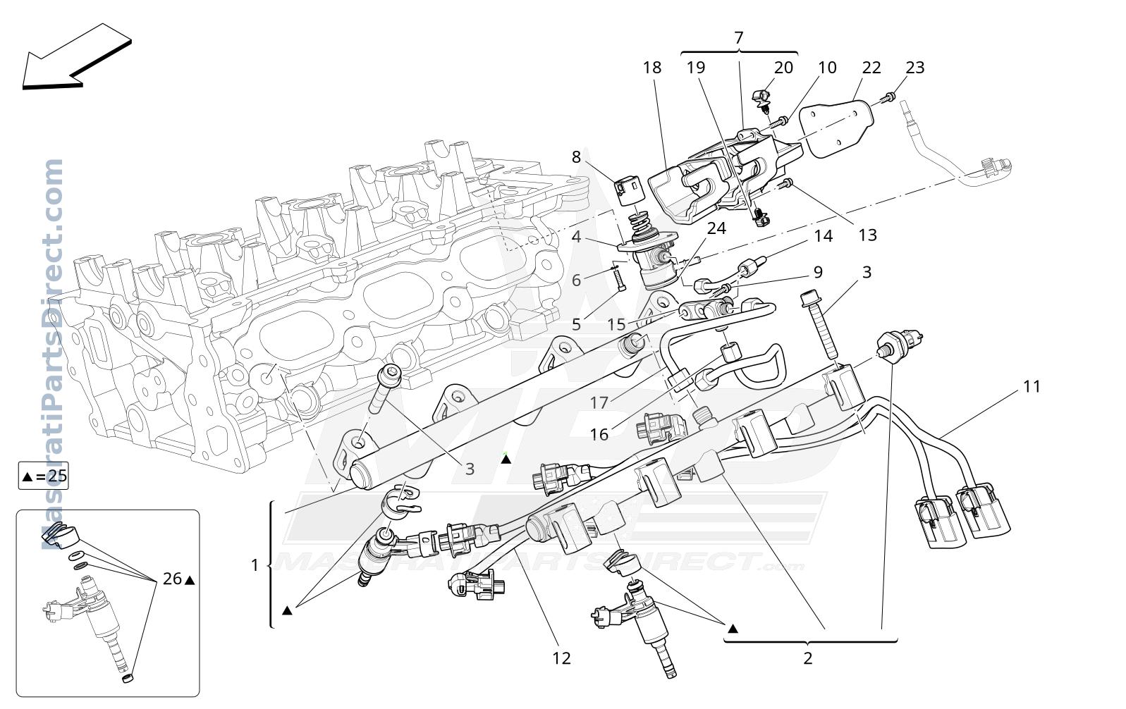 01.43 - 4 - FUEL PUMPS AND CONNECTION LINES Diagram