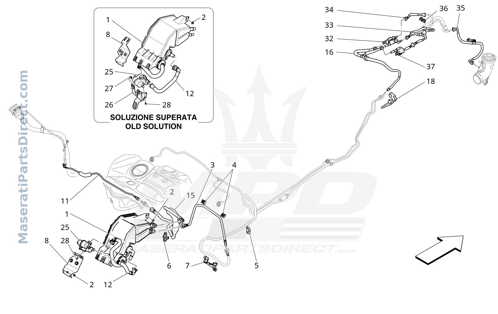 01.44 - 7 - FUEL VAPOUR RECIRCULATION SYSTEM Diagram