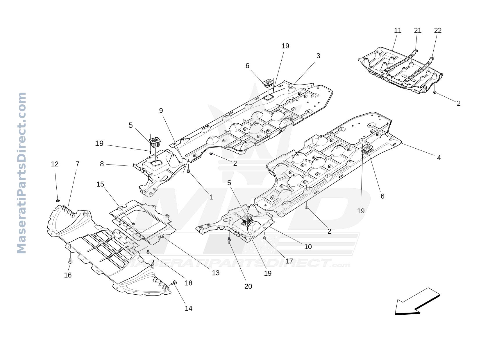 09.14 - 2 - UNDERBODY AND UNDERFLOOR GUARDS Diagram