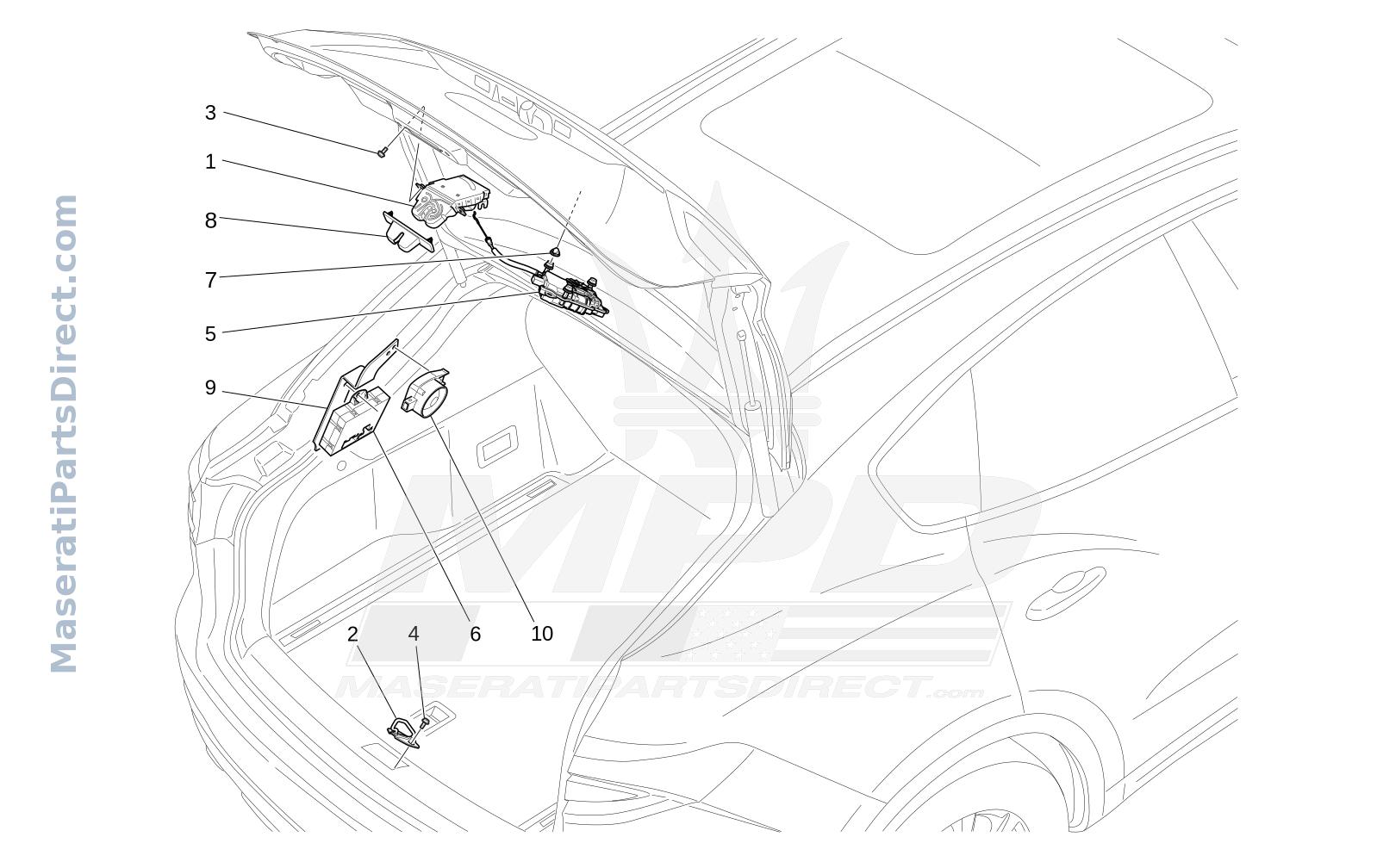 09.26 - 2 - REAR LIFTGATE OPENING CONTROL Diagram