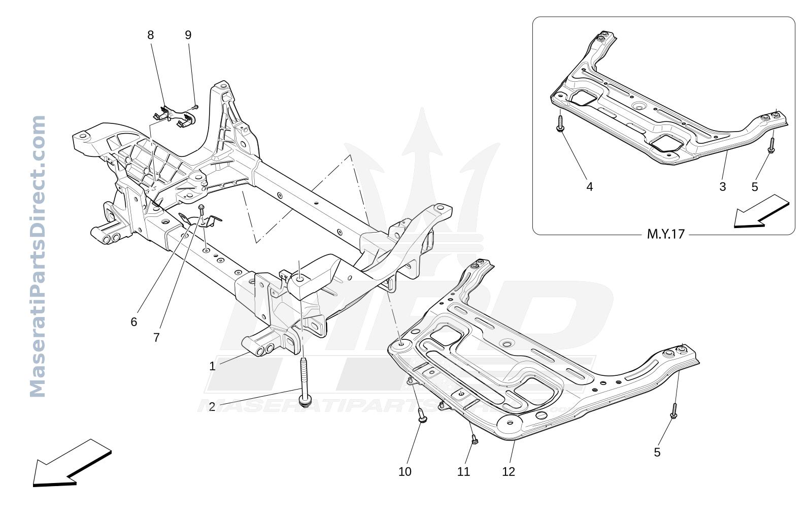 06.12 - 1 - FRONT UNDERCHASSIS Diagram
