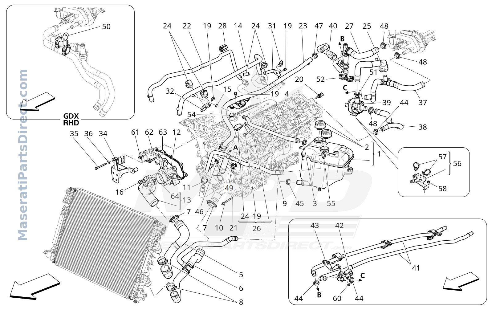 01.71 - 5 - COOLING SYSTEM: NOURICE AND LINES Diagram