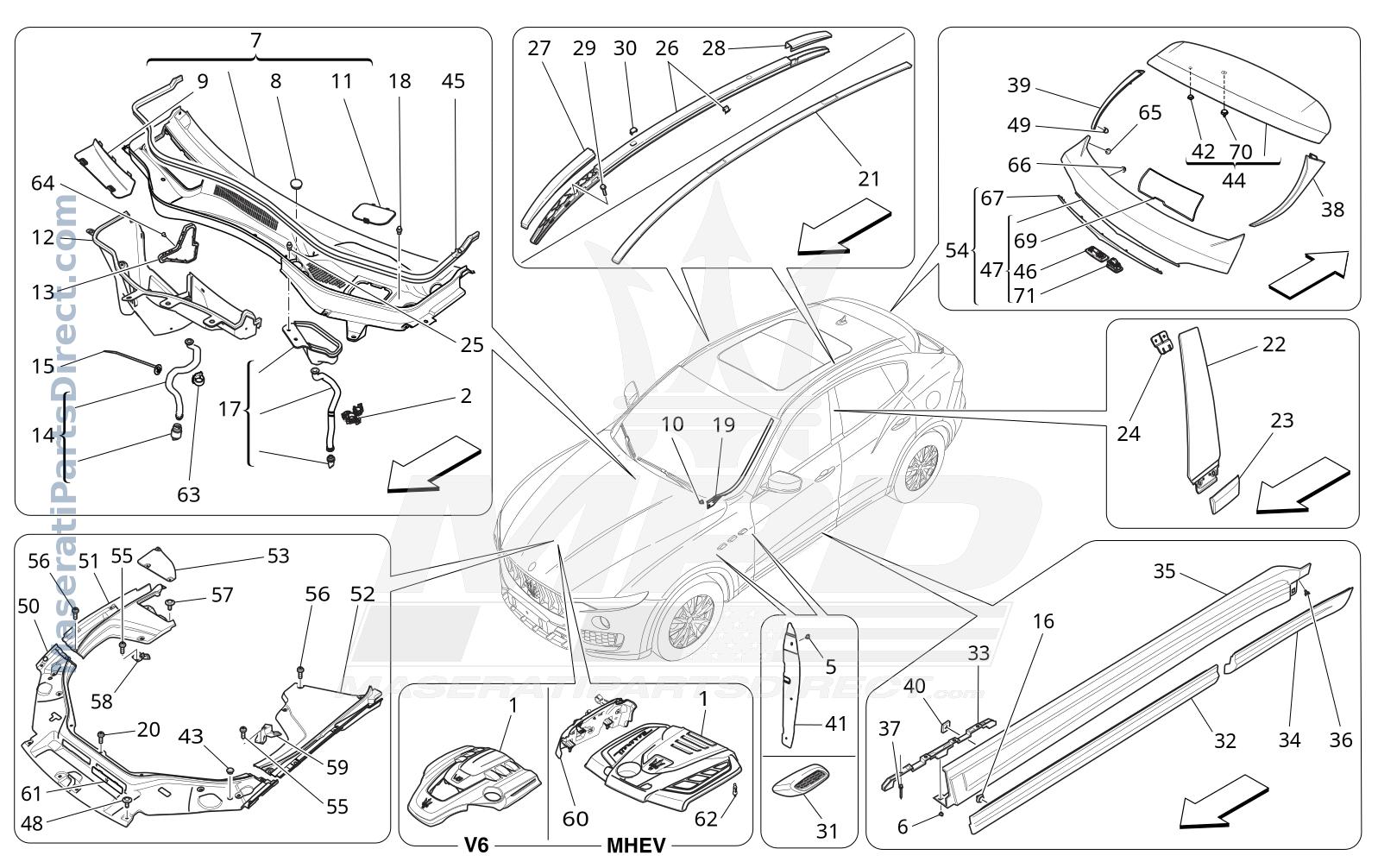 09.15 - 1 - SHIELDS, TRIMS AND COVERING PANELS Diagram