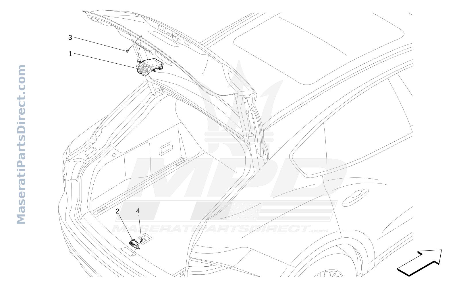 09.26 - 1 - REAR LIFTGATE OPENING CONTROL Diagram