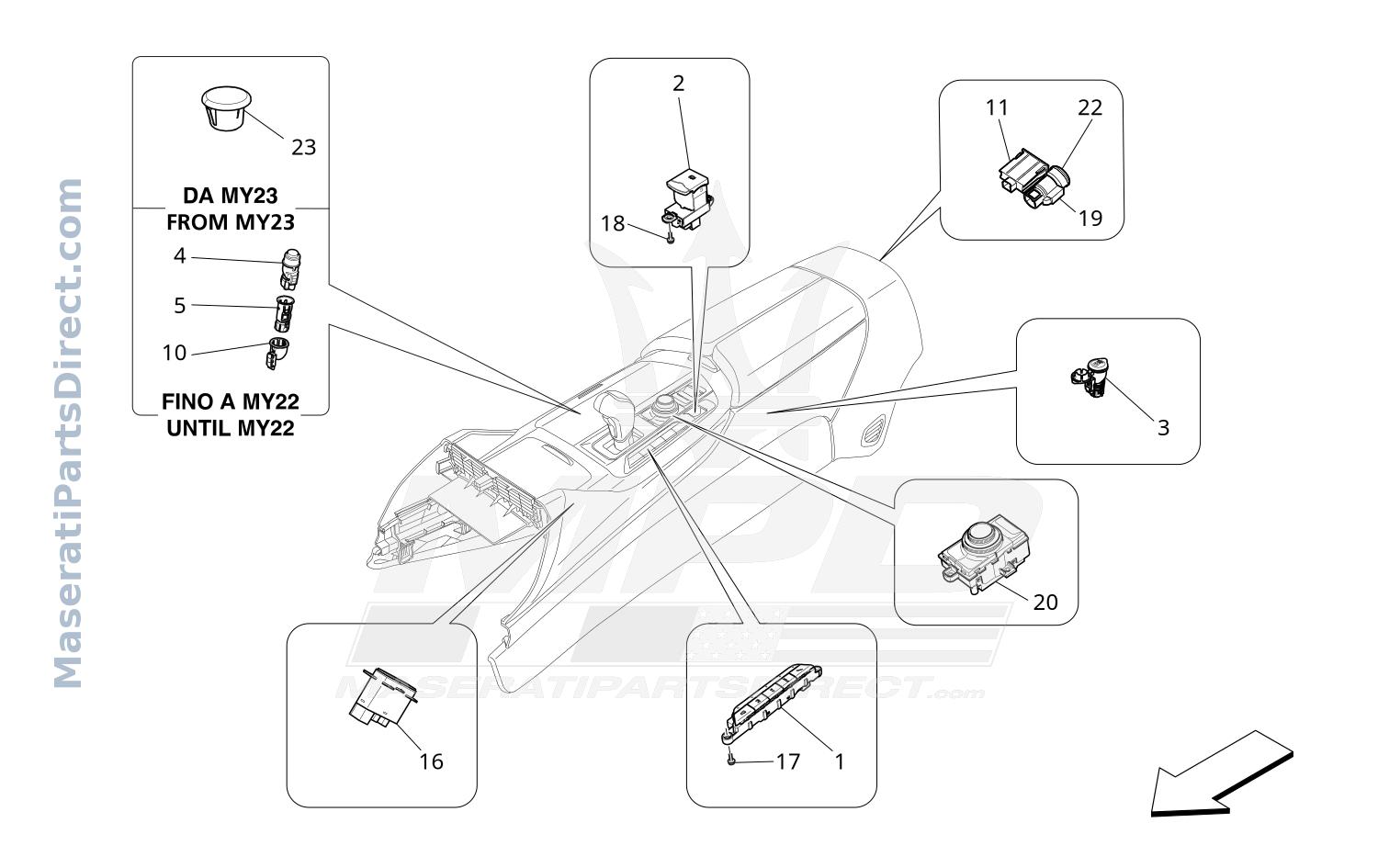08.51 - 2 - CENTRE CONSOLE DEVICES Diagram