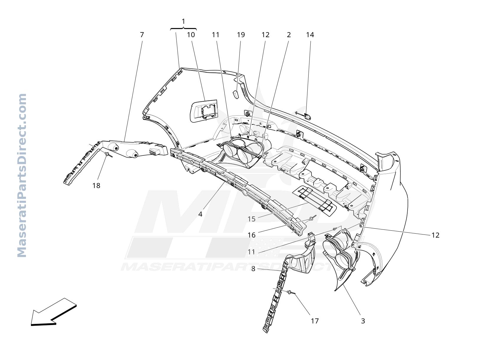 09.11 - 9 - REAR BUMPER Diagram