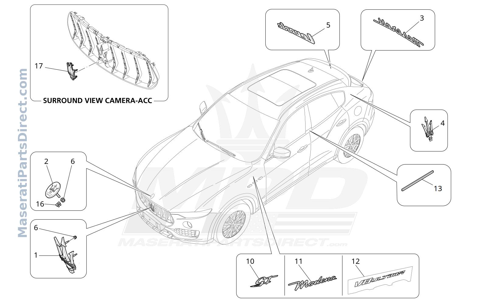 09.16 - 5 - TRIMS, BRANDS AND SYMBOLS Diagram