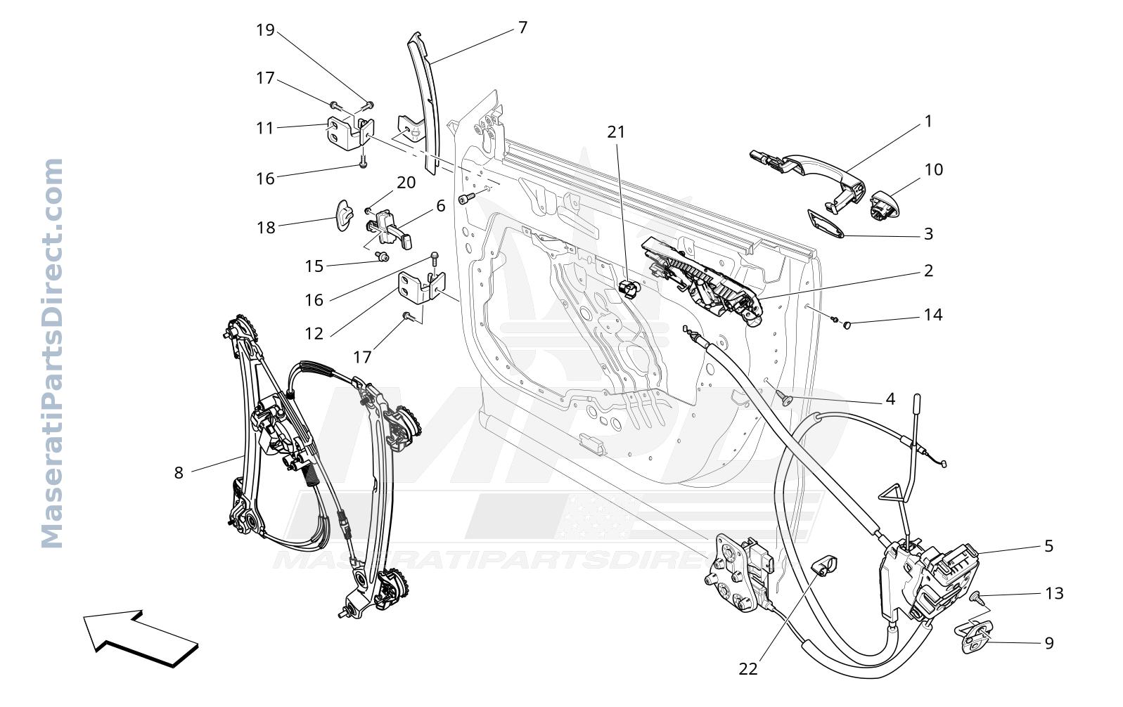 09.31 - 2 - FRONT DOORS: MECHANISMS Diagram