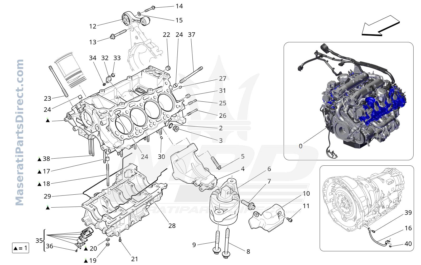 01.00 - 1 - CRANKCASE Diagram