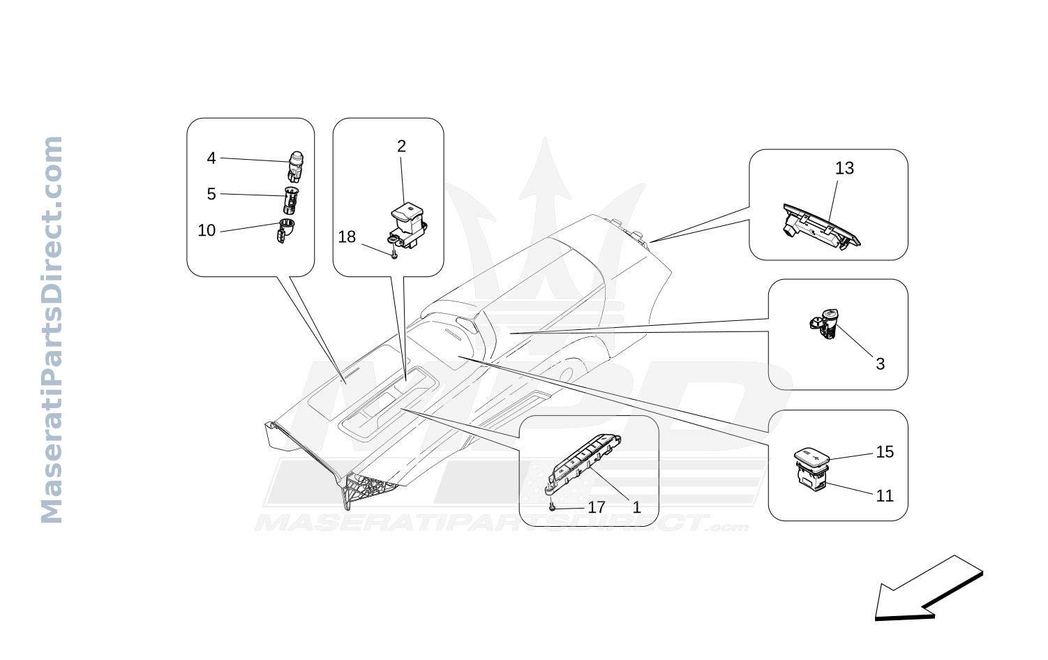 08.51 - 3 - CENTRE CONSOLE DEVICES Diagram