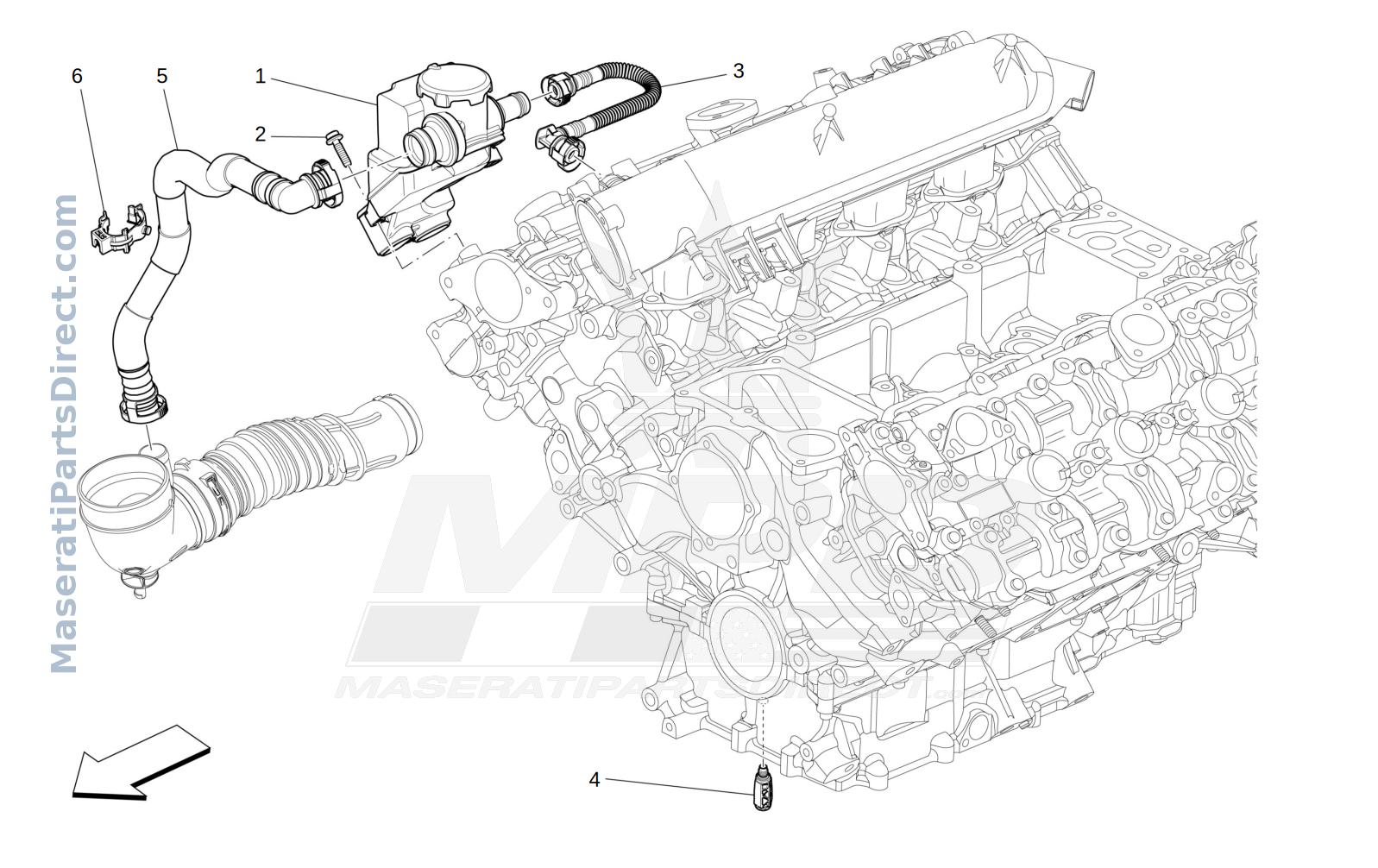 01.63 - 1 - OIL VAPOUR RECIRCULATION SYSTEM Diagram