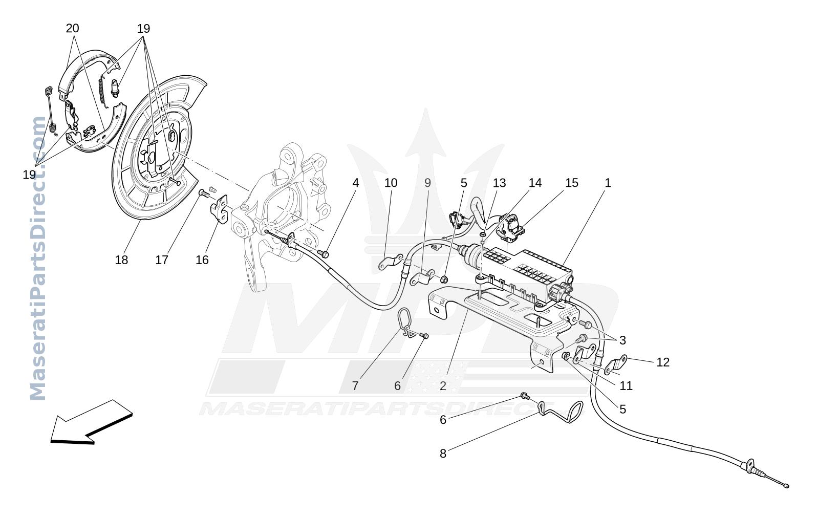 04.30 - 1 - PARKING BRAKE Diagram