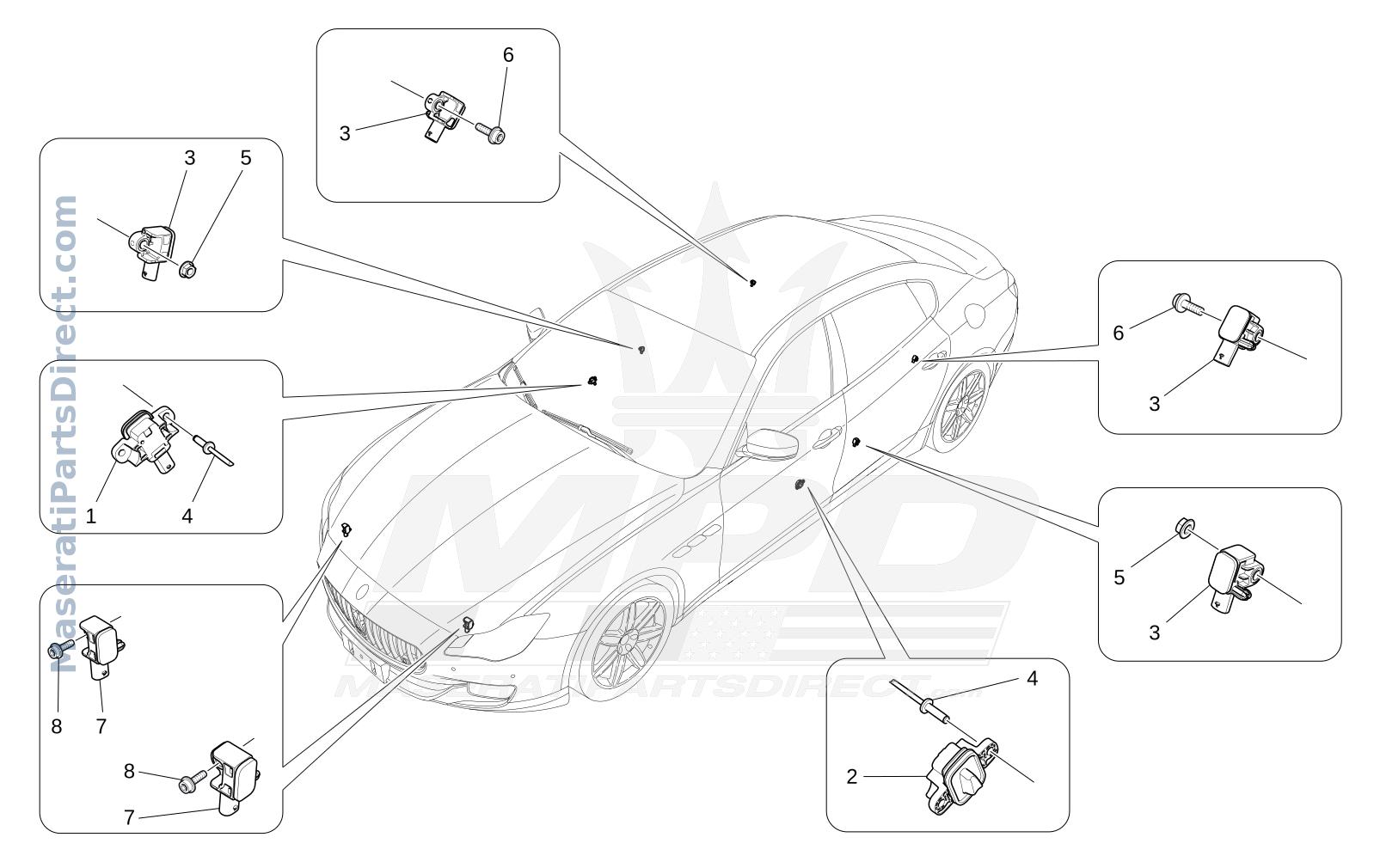 07.05 - 1 - CRASH SENSORS Diagram