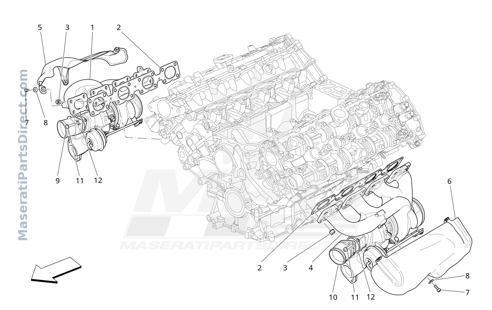 01.30 - 1 - TURBOCHARGING SYSTEM: EQUIPMENTS Diagram