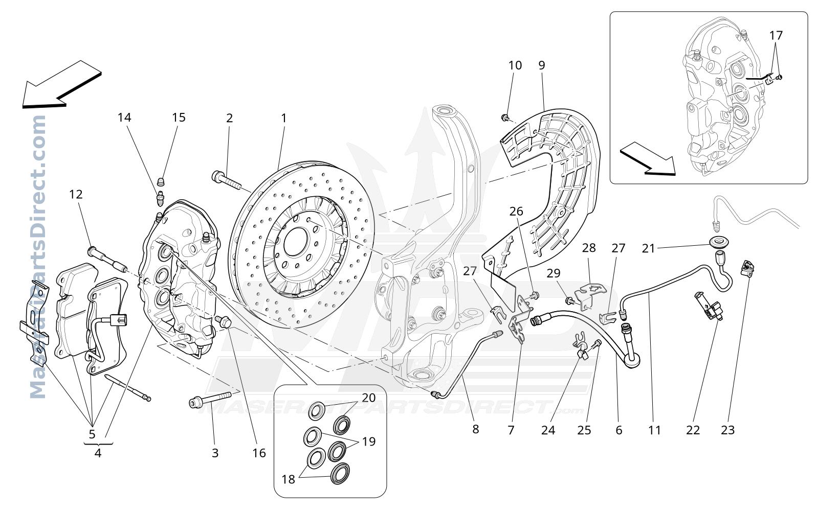 04.10 - 2 - BRAKING DEVICES ON FRONT WHEELS Diagram