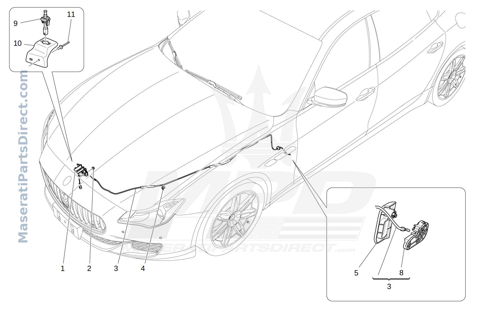 09.23 - 1 - FRONT LID OPENING BUTTON Diagram