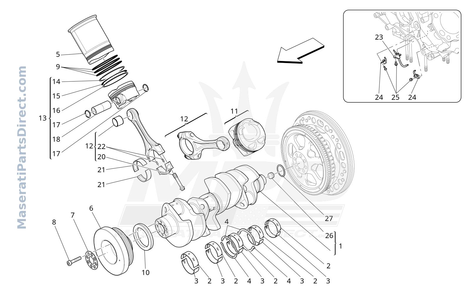 01.10 - 1 - CRANK MECHANISM Diagram
