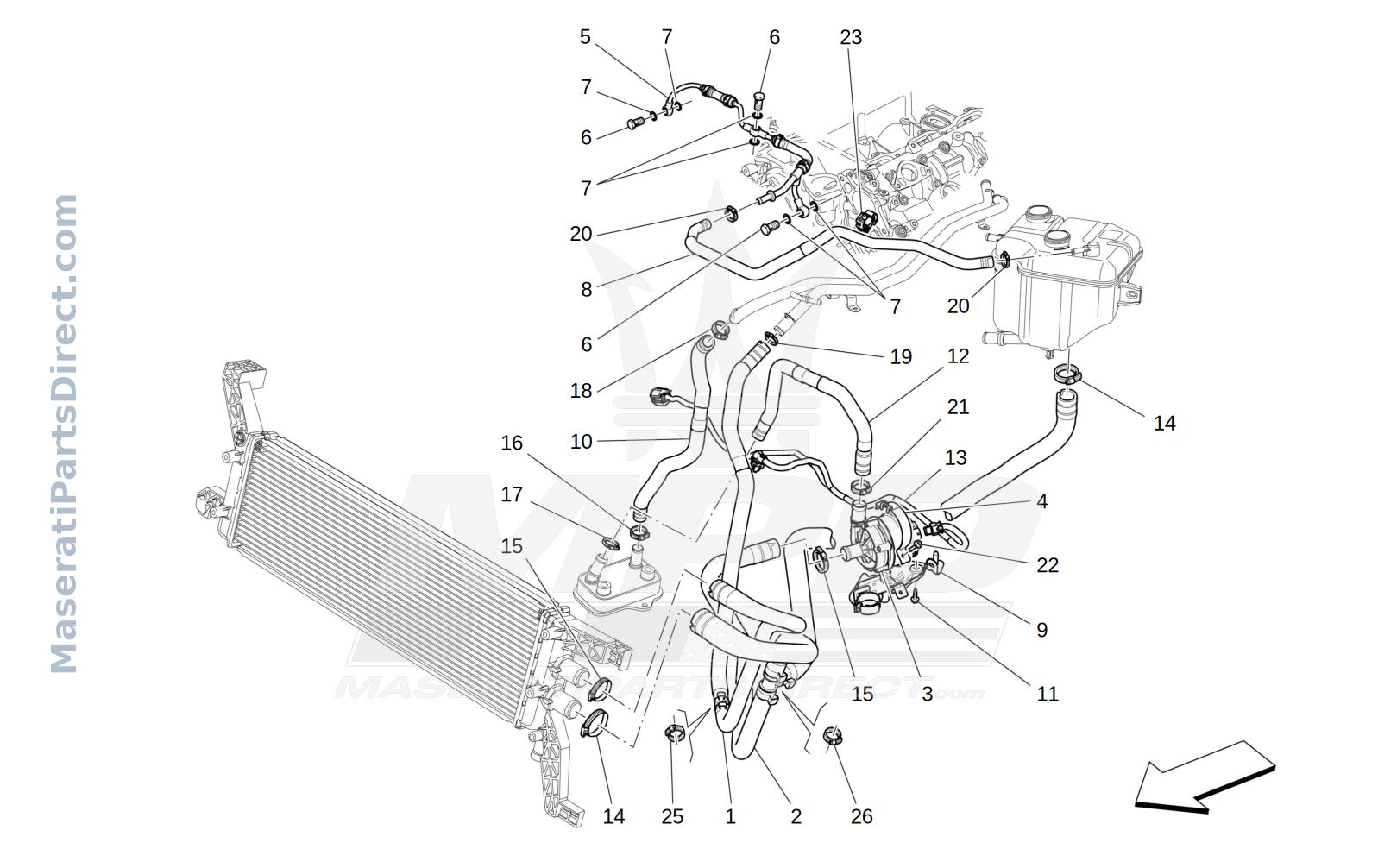 01.71 - 3 - COOLING SYSTEM: NOURICE AND LINES Diagram
