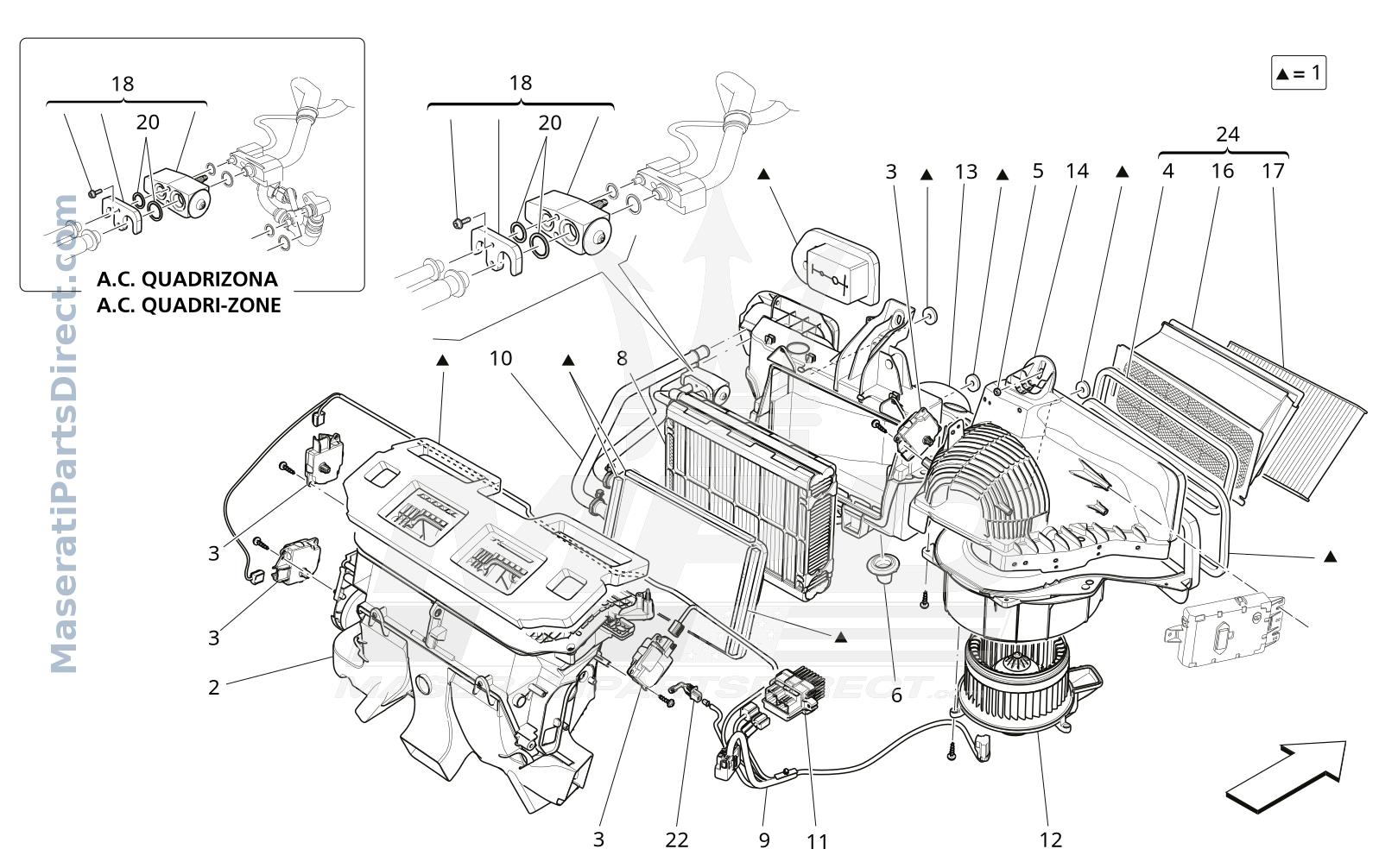 08.41 - 1 - A/C UNIT: DASHBOARD DEVICES Diagram